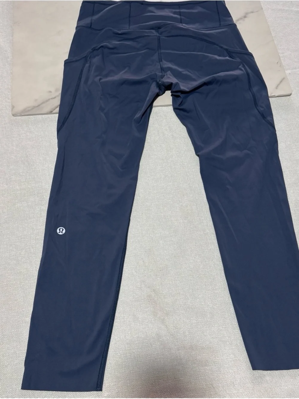 lululemon athletica Navy Blue Athletic Leggings with Side Pockets